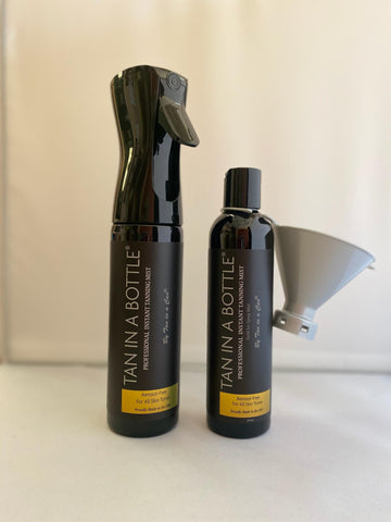 Tan in a bottle  plus Refill Combo with Funnel